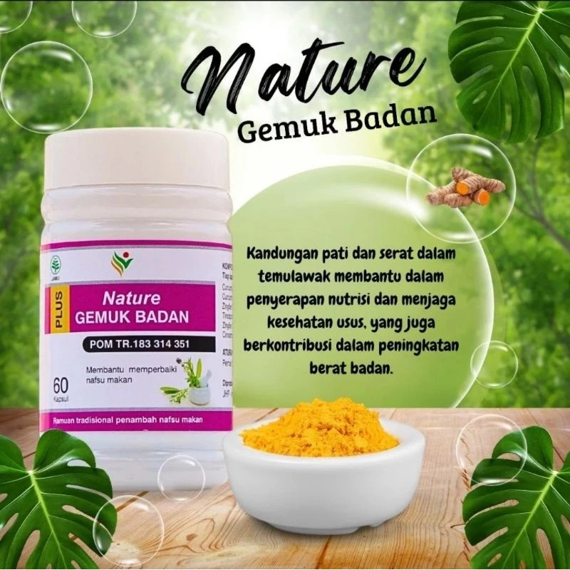 NATURE GEMUK BADAN Obat Penggemuk Badan Naik Dalam Seminggu Permanen Tanpa Efek