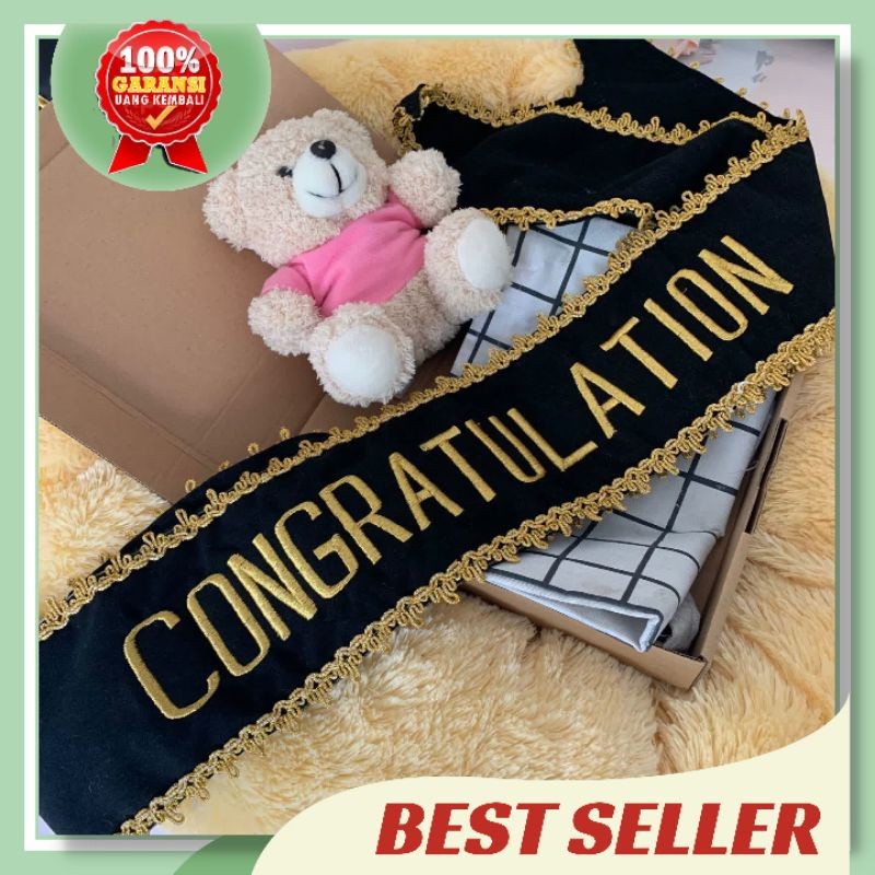 [PROMO] Selempang Bludru Renda 2 Lapis Selempang Wisuda