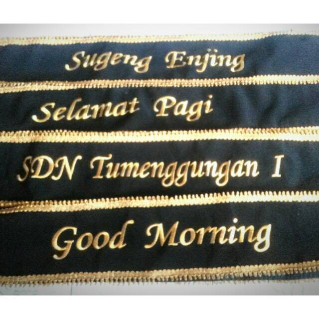 Selempang wisuda selendang wisuda/ selempang wisuda bordir/ selempang grosir/ selempang wisuda murah