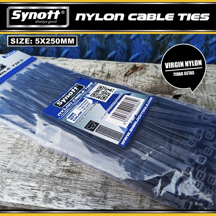 

[NEW] Kabel Tis 250 mm X 5 mm Cable Ties HITAM isi 100pcs
