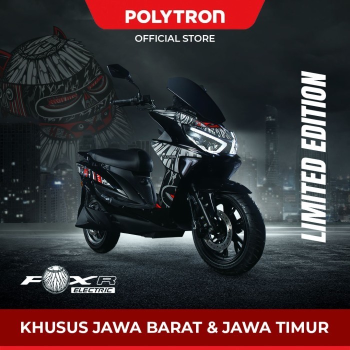 Murah SUBSIDI POLYTRON Fox-R Limited Edition x Darbotz  Sepeda Motor Listrik – OTR Luar Jabodetabek 