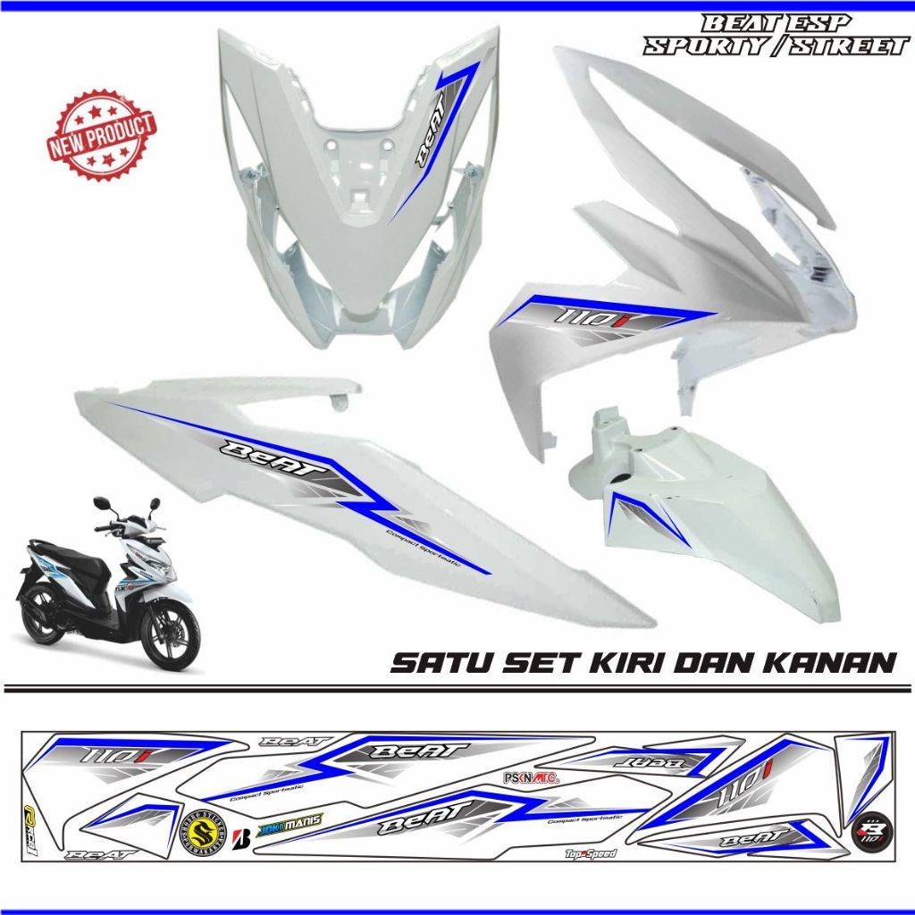 VARIASI MOTOR Striping variasi motor beat esp 2017/ stiker beat street 2018 stiker variasi