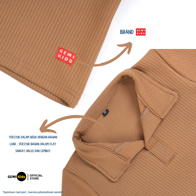 RB 100RB 3 Pcs Kaos Wangki Anak Laki-laki Polo Bahan Knit Premium Baju T Shirt Kerah Wangki Cowok