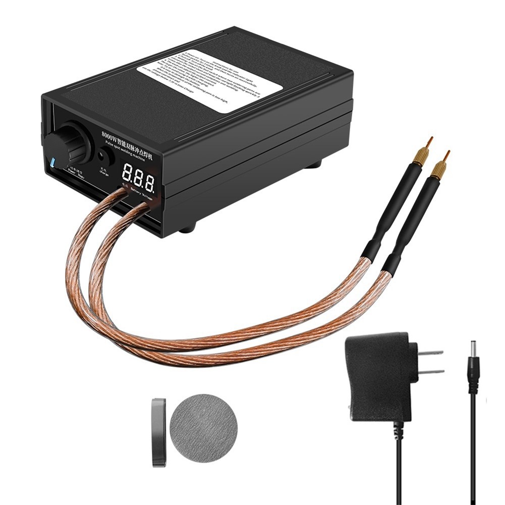 8000W High Power Spot Welder 18650 Lithium Battery Spot Welder Portable Spot Welder DIY Kit US Plug