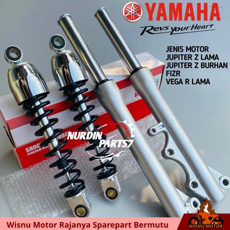 Paket Shockbreaker Belakang + As Shock Depan Plus Tabung Jupiter z Lama Jupiter z Burhan Fizr Vega r
