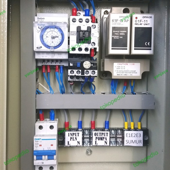 panel pompa sible/air kering otomatis pompa mati dan timer pompa NianaMart