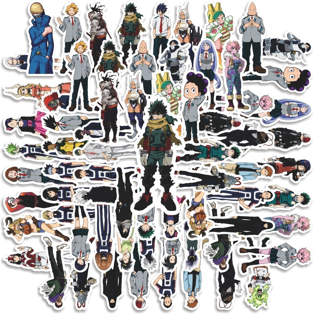 

COD 50 Pcs Stiker My Hero Academia Japan Anime V12 Lucu Anti Air Untuk Dekorasi Notebook Sepeda Skateboard Handphone