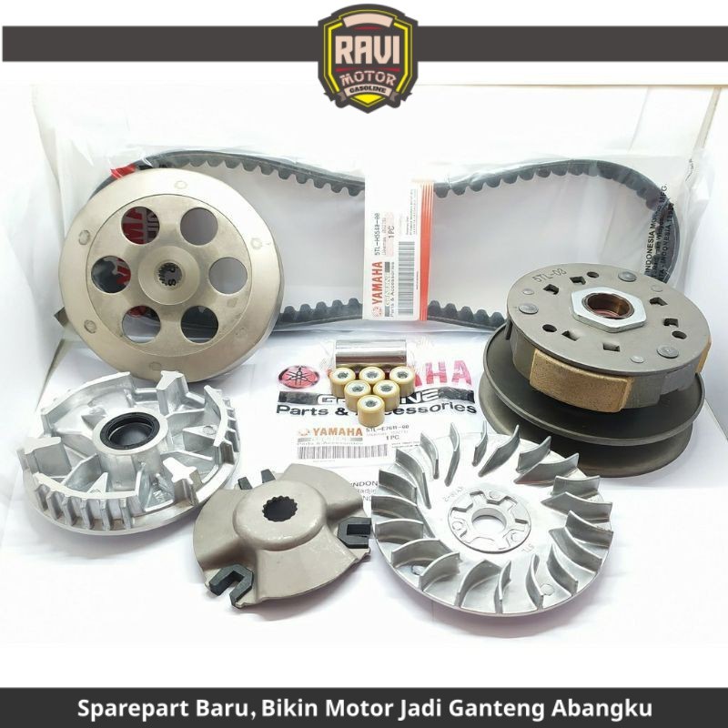 PAKET PULLY KIRI CVT MIO SPORTY / SMILE / SOUL KARBU / FINO KARBU / NOUVO KARBU PAKET CVT MIO SPORTY