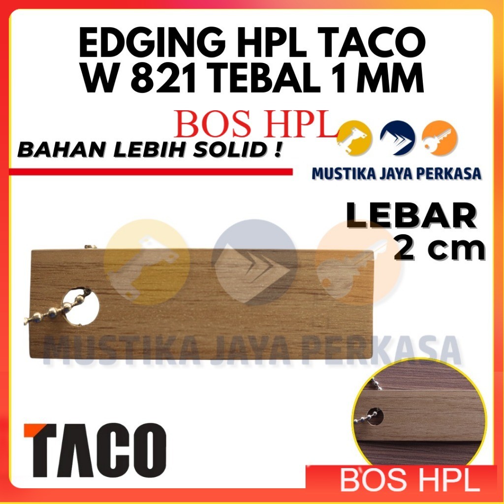Per 5 Meter Edging Taco W 821 1 x 22 Mm Woodgrain HPL TH 821 J Mono Walnut