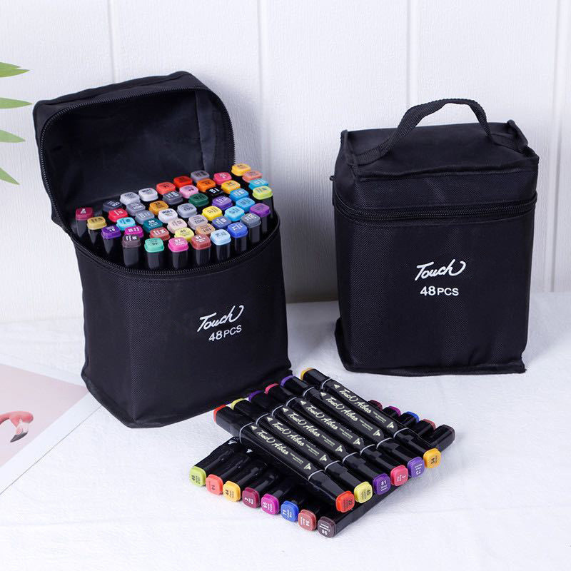 

21/48/80 Colors Children's Painting Marker Pen Set Quick-drying Waterproof Double Head Special Color Handpainting Marker Pen