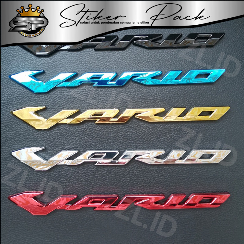 EMBLEM VARIO LOGO VARIO EMBLEM TIMBUL VARIO JAPAN 3D EMBLEM VARIO