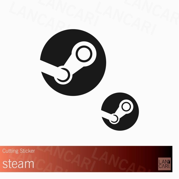 

Sticker Cutting Steam Games Logo Vinyl cut Stiker