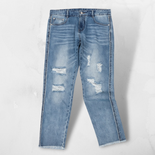 JEANS PANJANG WANITA RIPPED / CELANA SOBEK WANITA / PREMIUM QUALITY / GXG