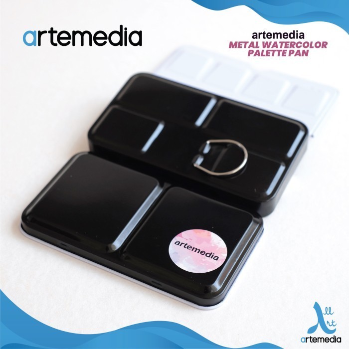 

Artemedia Empty Metal Tin Watercolor Half Pan Case - 24 HALF PAN