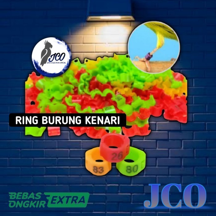 RING KAKI BURUNG KENARI RING 3MM JEPIT BURUNG KENARI