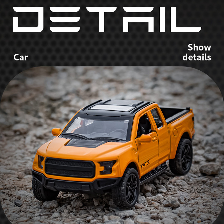 Diecast Miniatur Pickup Ford Ranger F150 Skala 1:32 Diecast Pajangan Mobil Ford Raptor F150