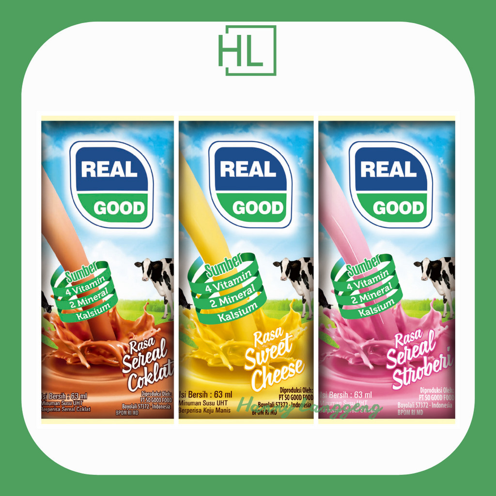 

[HL] Susu UHT Bantal Real Good 50ml (Min. Beli 1 Rasa 5pcs)