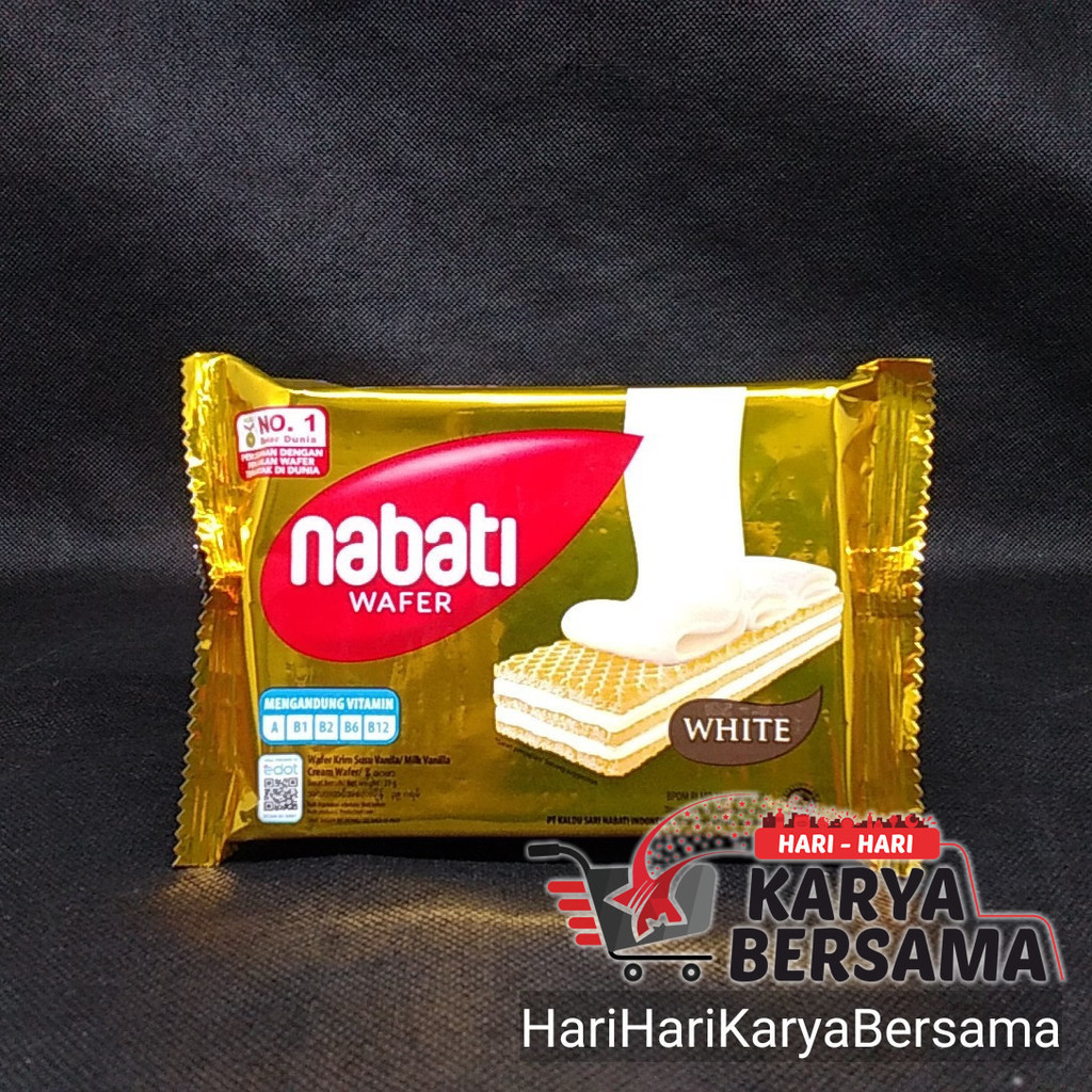 

MAKANAN RINGAN NABATI WAFER WHITE 39GR