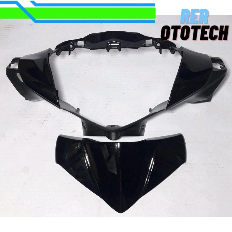 Batok Depan Supra X 125 Helm In 2011 2012 2013 Hitam | front handle cover WIN | kepala lampu motor h