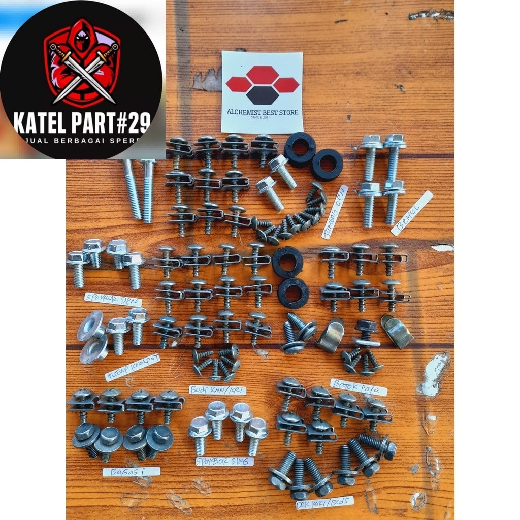 COD Baut Fino Karburator Full Set / Baud Yamaha Fino Karbu Full Body / Baut Yamaha Fino Karburator F