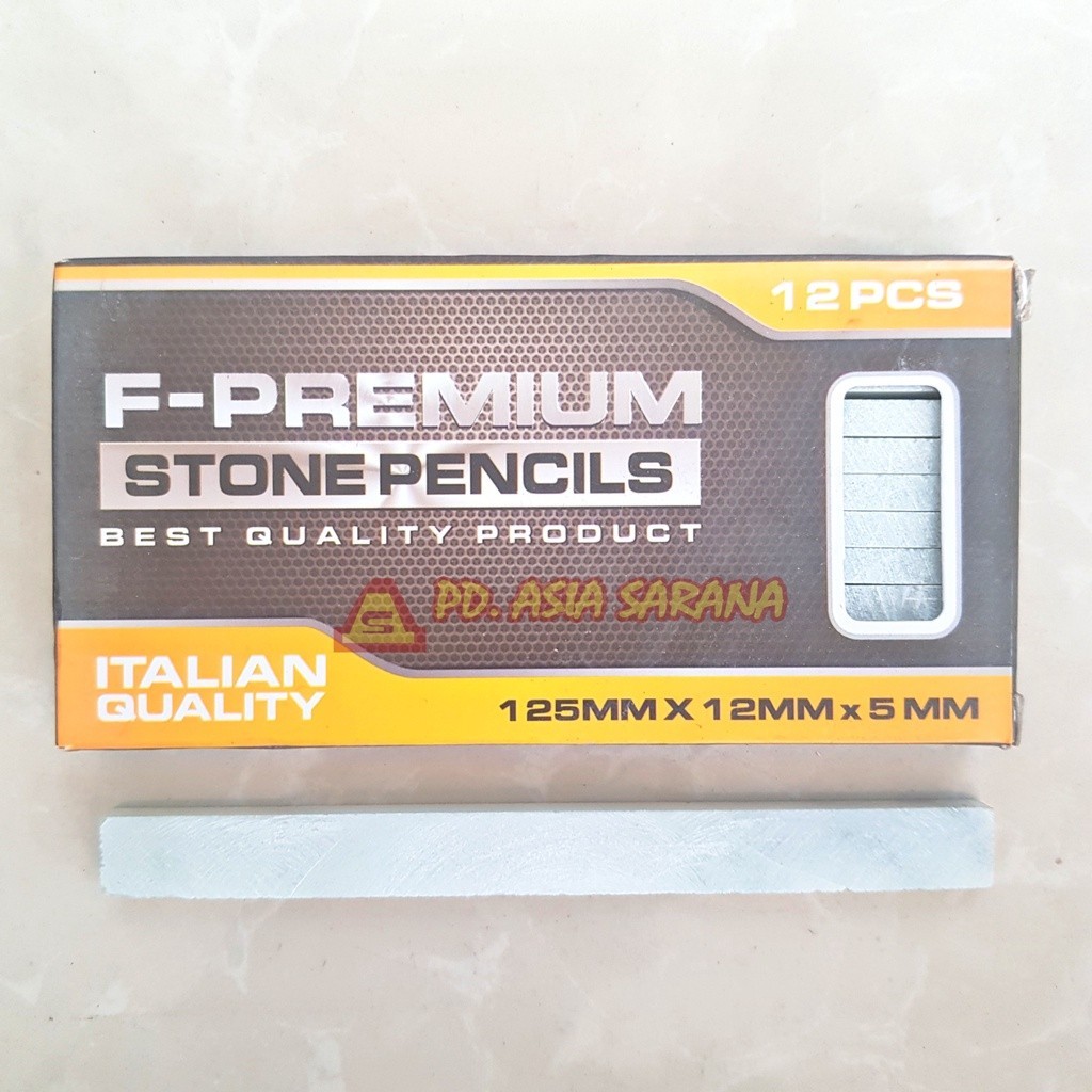 

[1 Pack] Kapur Besi Stone Pencils F-Premium / Pensil Besi 125x12x5mm