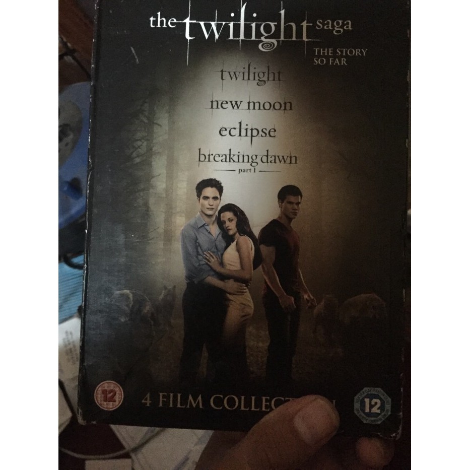 BOXSET DVD TWLIGHT ORIGINAL US NEW MOON ECLIPSE BREAKING DAWN 4 MOVIE