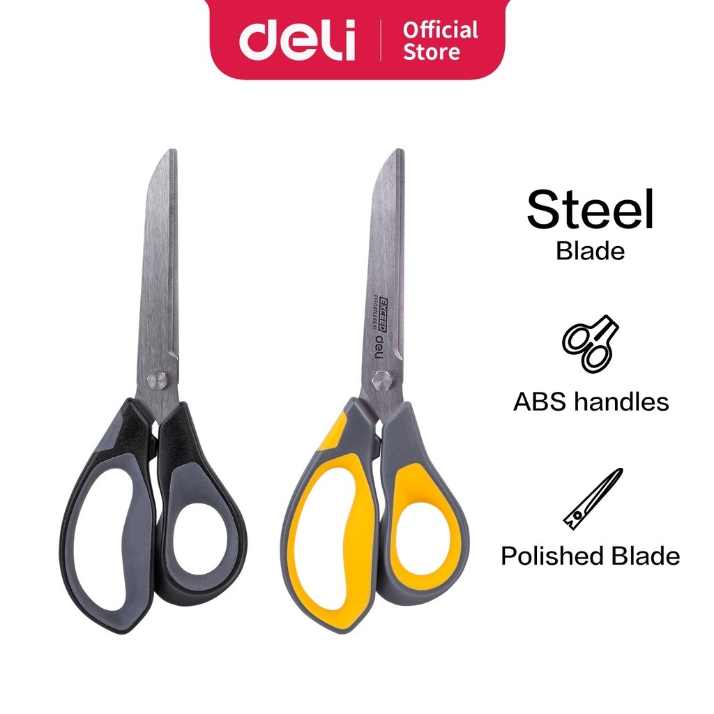 

Deli Scissors / Gunting Effortless Ringan Ergonomis - E77762