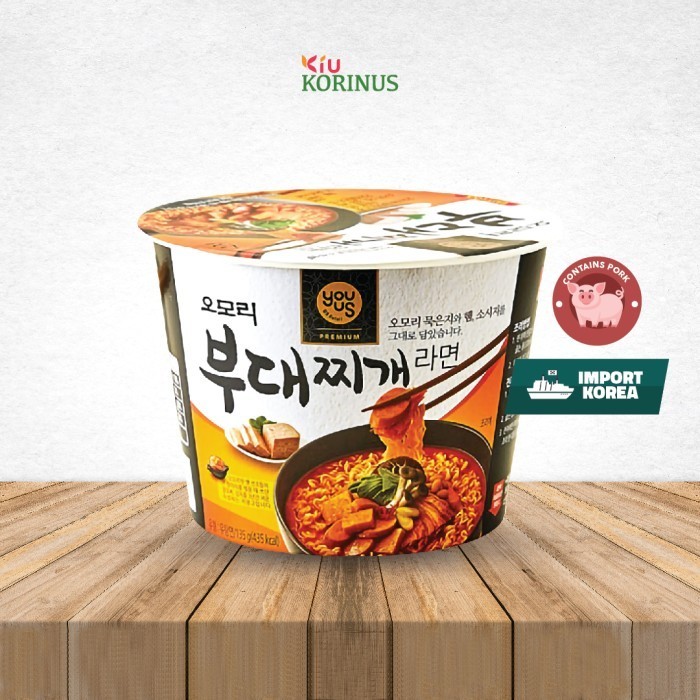 

K-Omori Buddae Jjigae/Mie Instan Rasa Daging Kornet 135gr