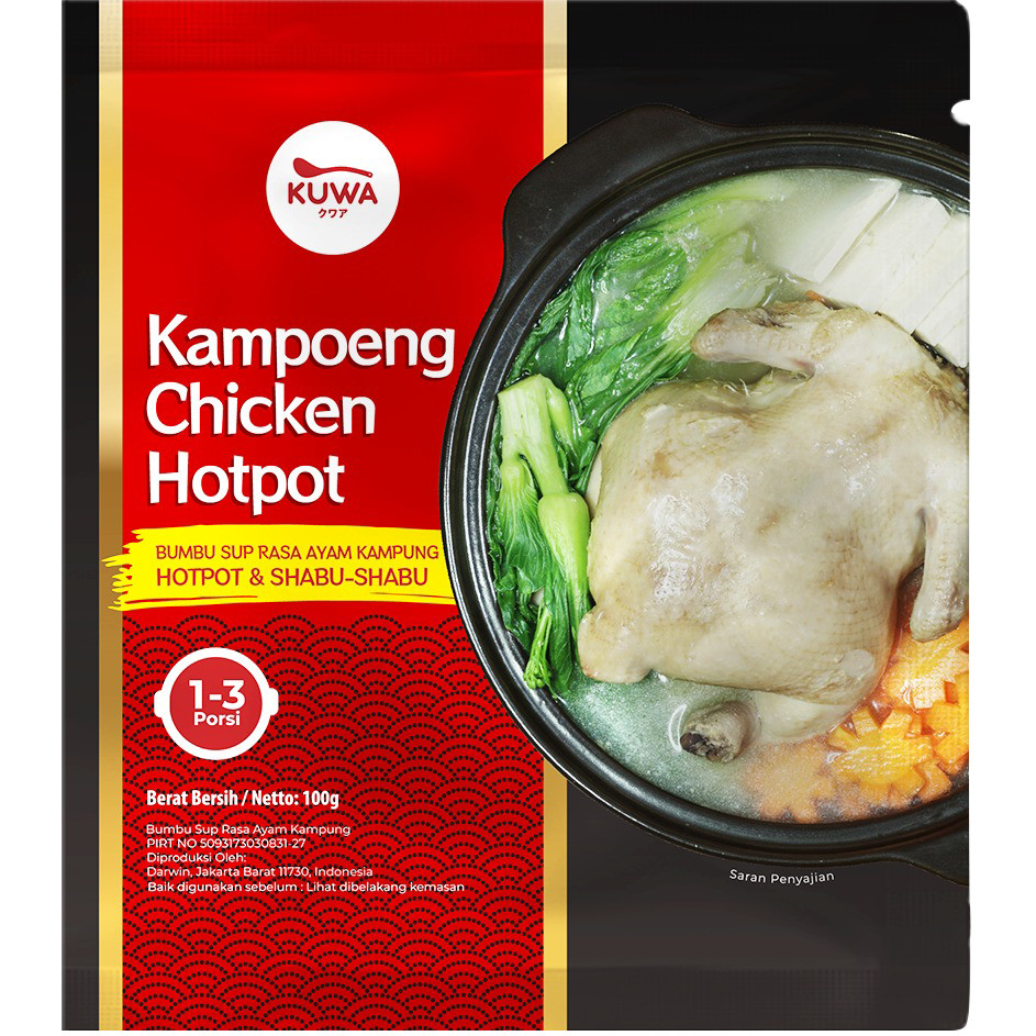 

KUWA CHICKEN KAMPOENG HOTPOT 100GR / Bumbu Kaldu Sup Ayam Kampung