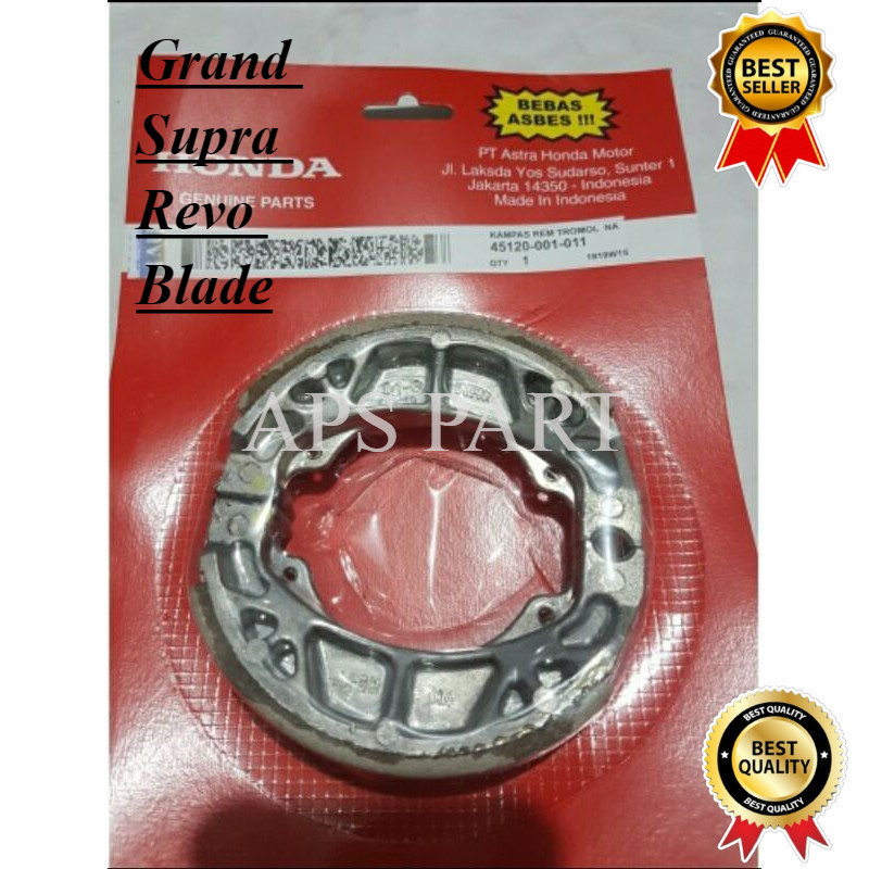 APS PART__Kampas Kanvas Rem Tromol Belakang Honda Grand Supra Revo Blade