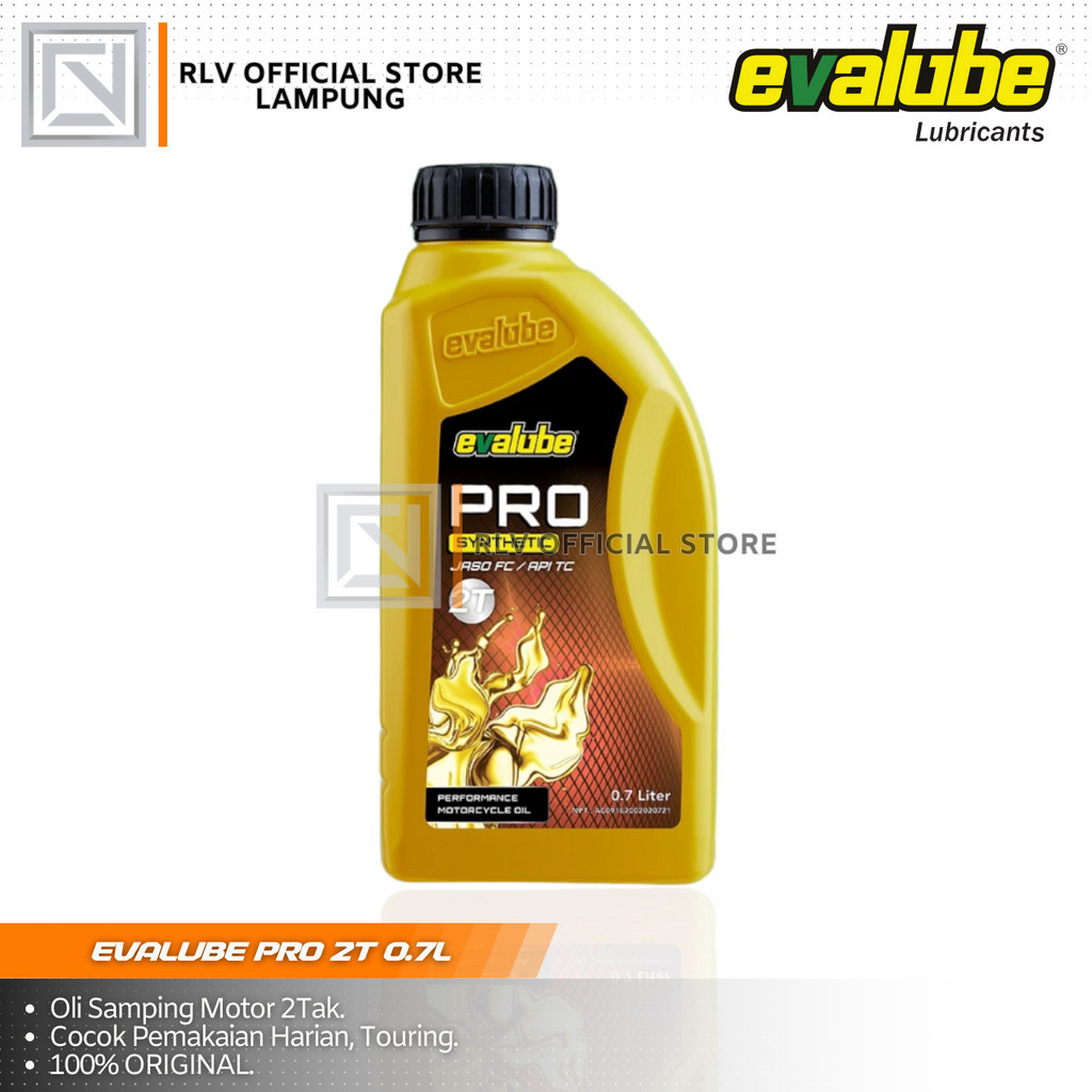 Oli Motor Evalube 2T PRO Synthetic (0,7L) - Pelumas oli samping 2Tak rx king ninja f1zr nsr150