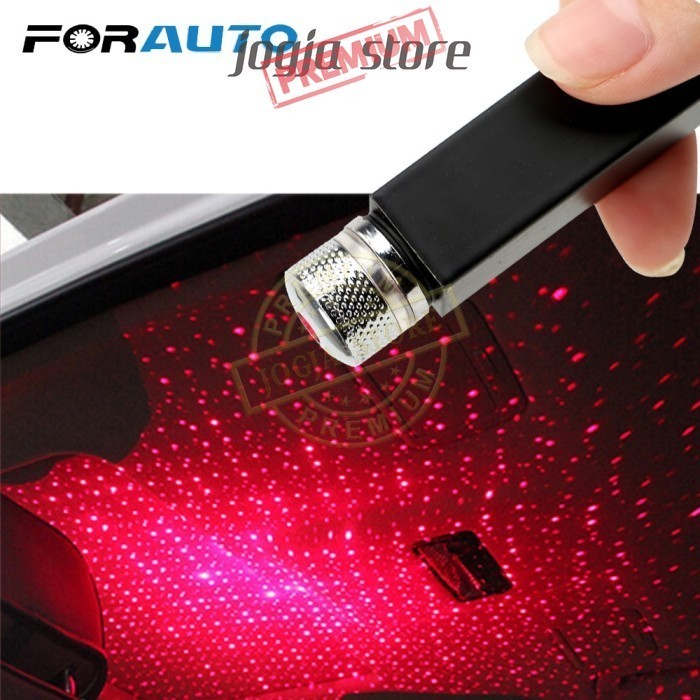 Lampu LED Proyektor Dekorasi Mobil USB Bintang Lampu Hias Star USB