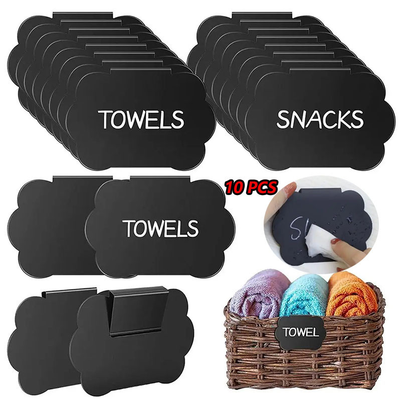 

10PCS Label Harga Klip Papan Tulis Pemegang Label Tampilan Rak Makanan Berdiri Tanda Rak Keranjang Tag