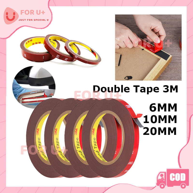 

Double tape 3m Merah Double tip Lem 2 Sisi Kecil Besar Panjang 3M - Lebar 20mm