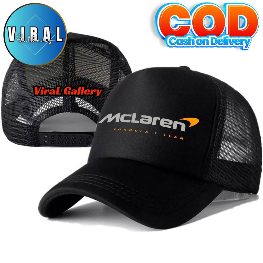 ViraL Gallery Topi Trucker MCLAREN - Topi Distro MCLAREN Logo - Topi MCLAREN Premium - Topi Pria Dew