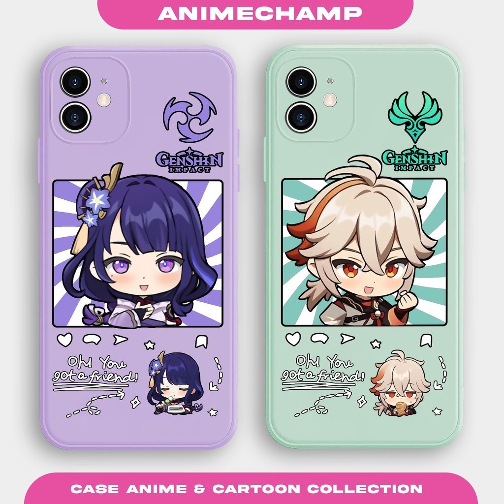Case Genshin Impact AC233 Samsung Series S22 S23 Ultra S21FE S23FE S10 Plus Casing Bergambar Karakte