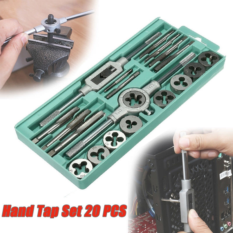 

Hand Tap Set 20 Pcs 12 Pcs Alat Snai Snei Set Pro Mati M6-M12 Baut Mur Peralatan Tangan Logam Paduan Alat Perbaikan Lobang Baud Selek Drat Ulang Yang Rusak Slek M3-M12 - Tap And Die Set Recomen Buat Para Montir Bengkel Motor Bengkel Mobil