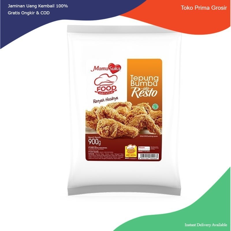 

Tepung Bumbu Krispi Ala Resto Kemasan 900 Gram Mamasuka