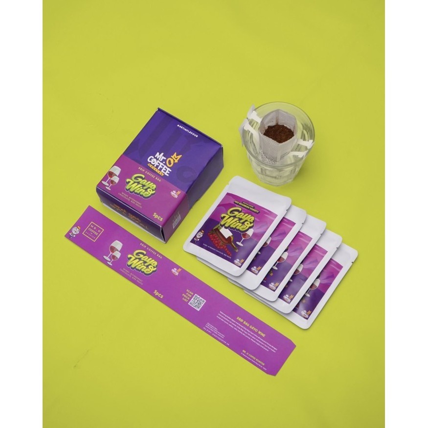

[Coffee New] Mrocoffee Drip Coffee GAYO WINE | Kopi Drip Bag Premium Bubuk Kopi