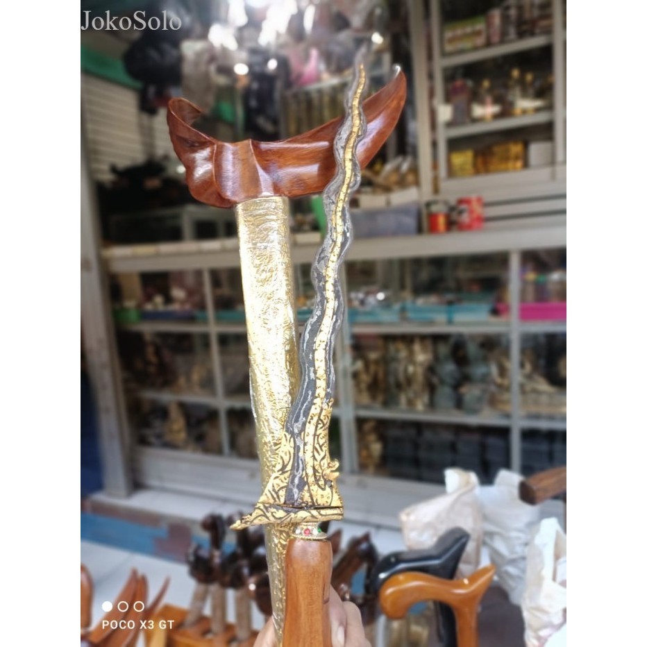 

keris naga raja ngulit semangka sepuh mataram kuno ori rangka ladrang murah