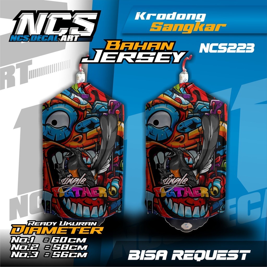 Kerodong MURAI BATU Motif Krodong SANGKAR murai batu Penutup sangkar Mengatasi OB Murai - NCS