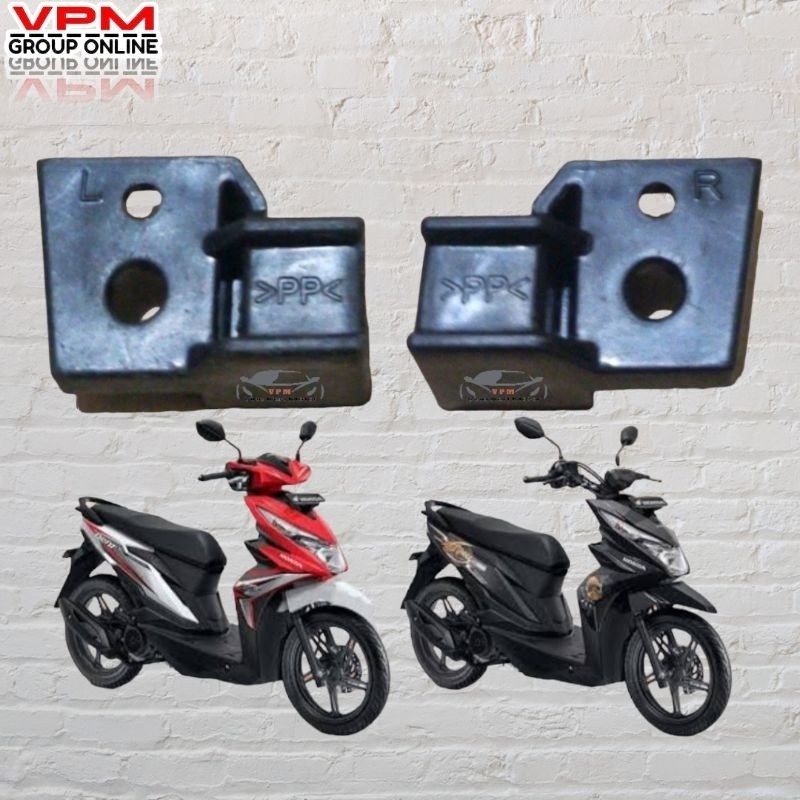 bracket breket dudukan kancingan lampu depan reflektor beat eco street 2017 2018 2019 kanan kiri k81