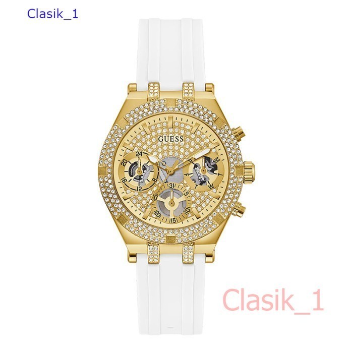 Original 100% GUESS GW0407L2  HEIRESS Jam Tangan Wanita  Rubber