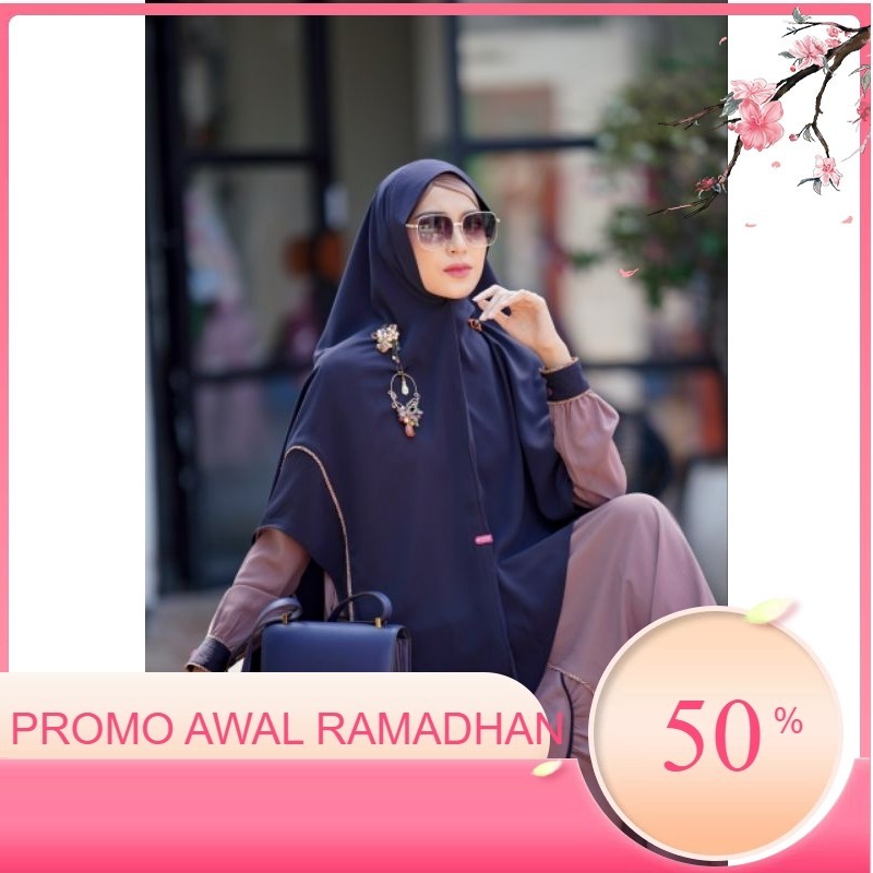 Promo Ramadhan GAMIS AULIA SARA MOCCA NAVY SERIES/AULIA FASHION TERBARU