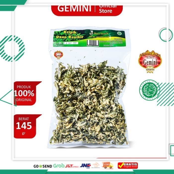 

Paling Murah Kripik Kenikir - Gemini - Riza Snack - Kemasan 145 gr