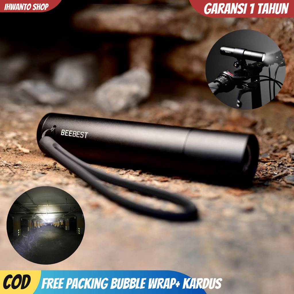 Lampu Senter LED Outdoor Flashlight 1000 Lumens Super Terang Jarak Jauh