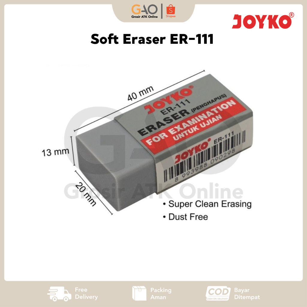 

Eraser Joyko ER-111 Penghapus Joyko Untuk Ujian ER-111