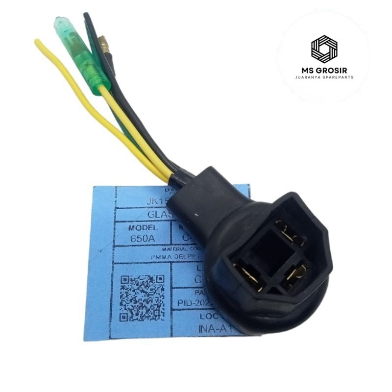 Soket fiting lampu depan Honda Tiger verza Mega pro kaki 3 H4