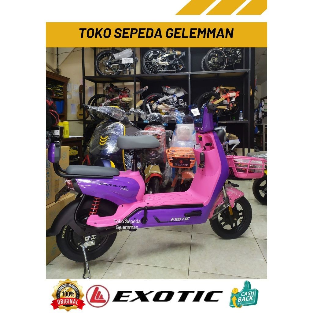 Sepeda listrik exotic revolve pro