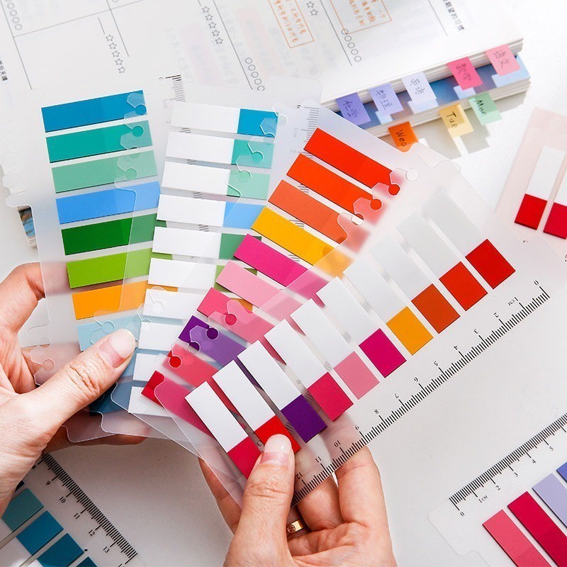 

Index Tabs With Ruler Writable File Tabs Flags Colored Page Markers Labels For Reading Notes Books School Office Supplies Index Sticker Notebook Divider Sticky Note barang aesthetic